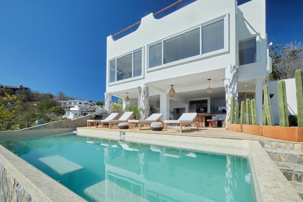 Casa Roni By Xeno - 5 Bedroom Luxury Villa With Ocean View Estacahuite Exterior photo